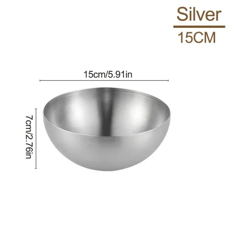 

1 шт. салатник из нержавеющей стали, миска для лапши, риса, супа, миска для замешивания теста, взбивания яиц, сервировки овощей, фруктов