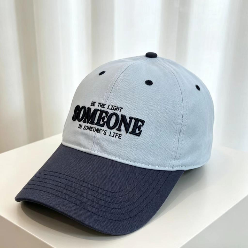 Embroidery Letter Baseball Cap Spring and Summer Color Matching Casual Student Couple Sports Foreign Breathable Female Cap