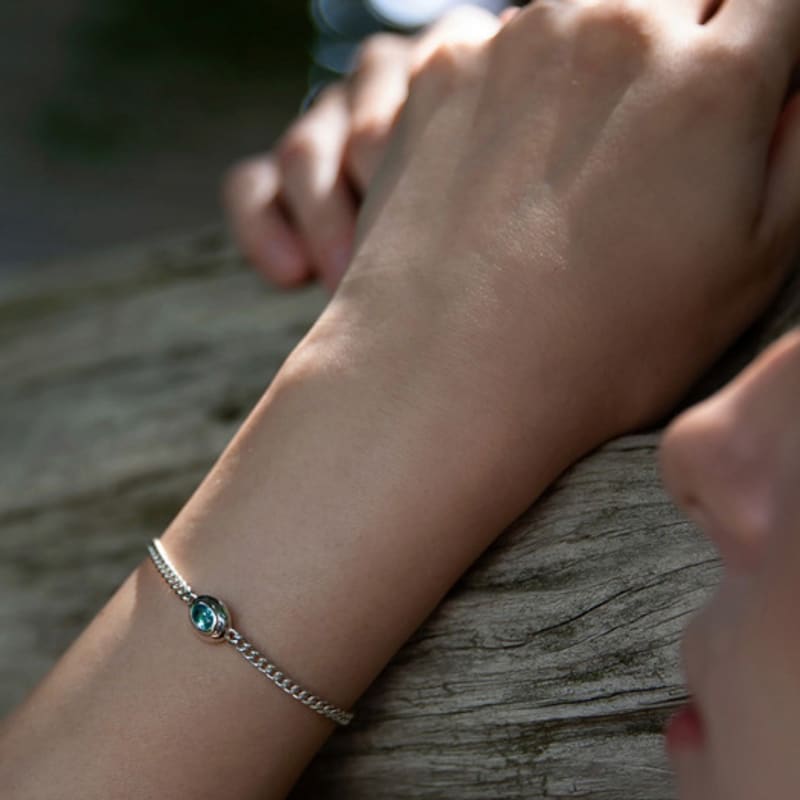 Ma.mo Blue Apatite Bracelet