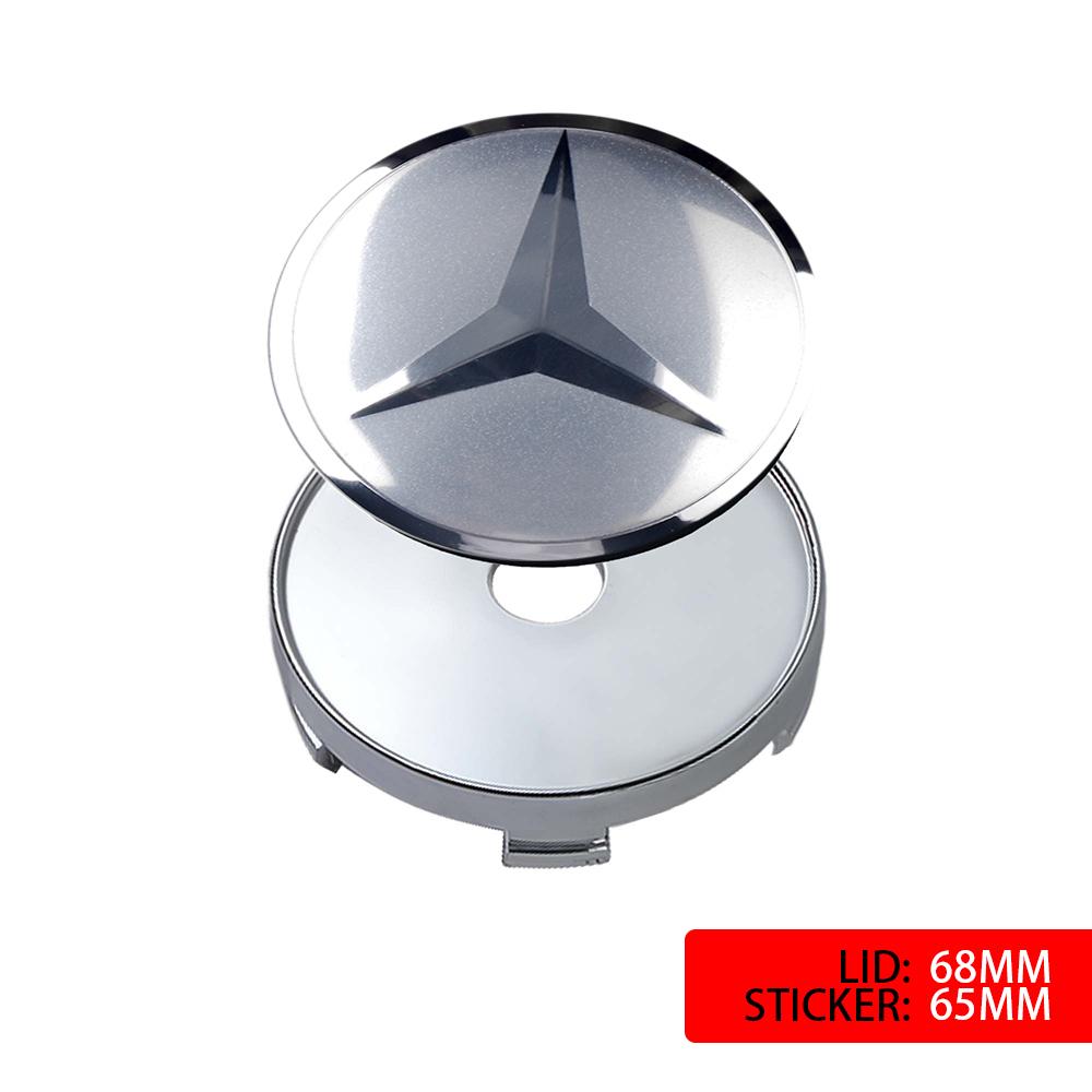 WMFH9 4pcs60/65/68mm Car Wheel Center Hub Cap Stickers Wheel Rims Center Hub Caps For Mercedes-Benz Maybach E-Class C-Class S-Class