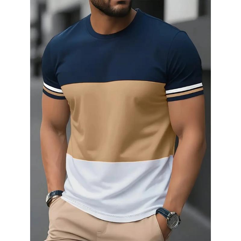 Fashion Printed Short Sleeve Men's Comfort Top Loose T-Shirts Men’s