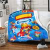 1pc Blanket Superthings2 Print Design, Lightweight Blanket for Sofa, Bed- Soft &Warm, Gift for All Seasons like Christmas, Halloween