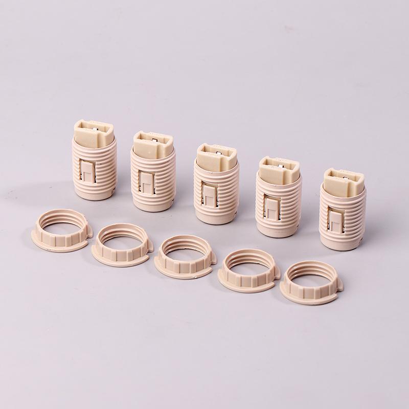 10Pcs G9 Lamp Holder Ring Lamp Bases G9 Lamp Socket With Plastic Shell Ceramic G9 Lamp Holder With M10 Plastic Bracket Lighting