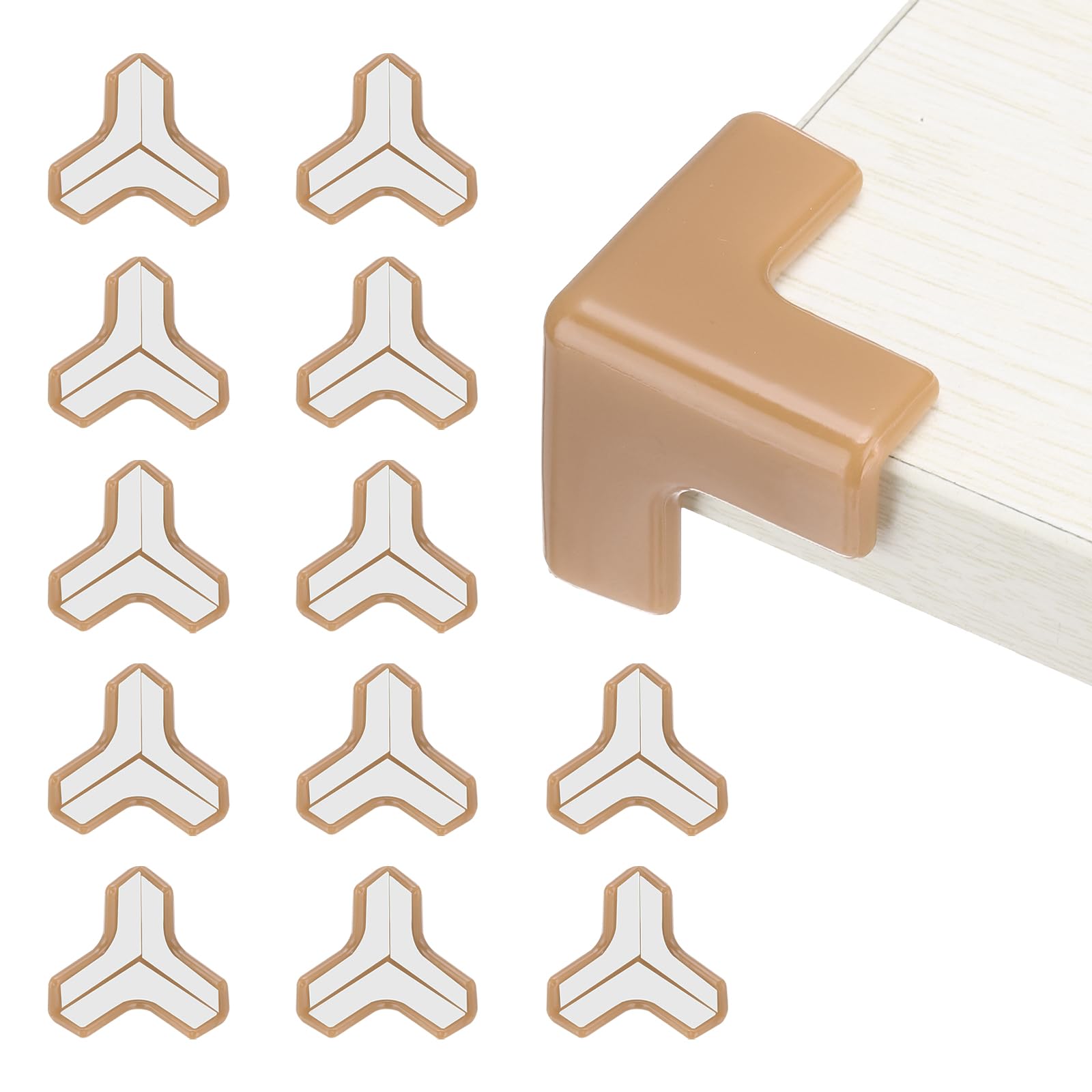 uxcell 12pcs Corner Protectors Table Corner Protectors Furniture Corner Guards and Edges Safety Bumper