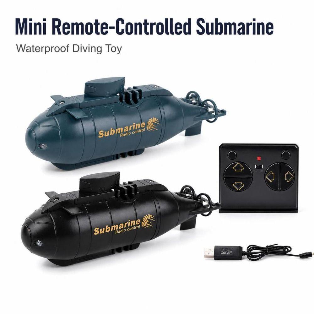 USB Chargeable Remote Control Submarine Waterproof Electric Toy Boat New Mini Submarine  Kids' Toys