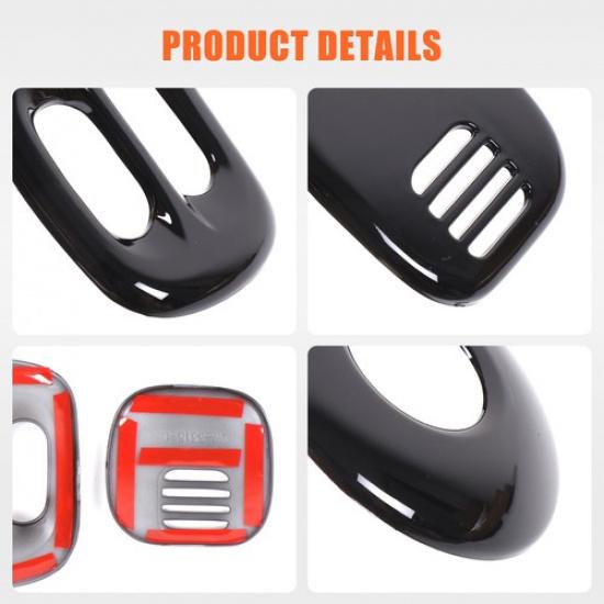 Glossy Piano Black ABS Fog Light Switch Bezel Trim For Corvette C5 1998-2004