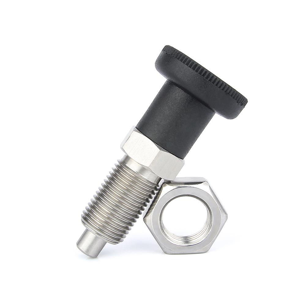 1 Peça Pino de Indexação de Rosca Fina M10 M12 M16 M20 Pino de Mola Trava Parafuso de Mola Com Porca Pino de Plástico Com Parafuso Hexagonal