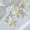Ocean Sea Series Starfish Shell Keychain Ornaments Fish Pendant Beach Style Keychain  Key Decor