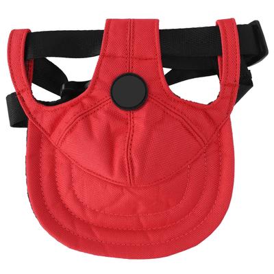 Dog Hat Pet Duck Tongue Hats Adjustable Cute Comfortable SunShading Baseball Cap(Red L)