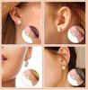 Lot de 4 fermoirs de boucles d'oreilles avec embrayage de sécurité en forme de cœur pour boucles d'oreilles à tige