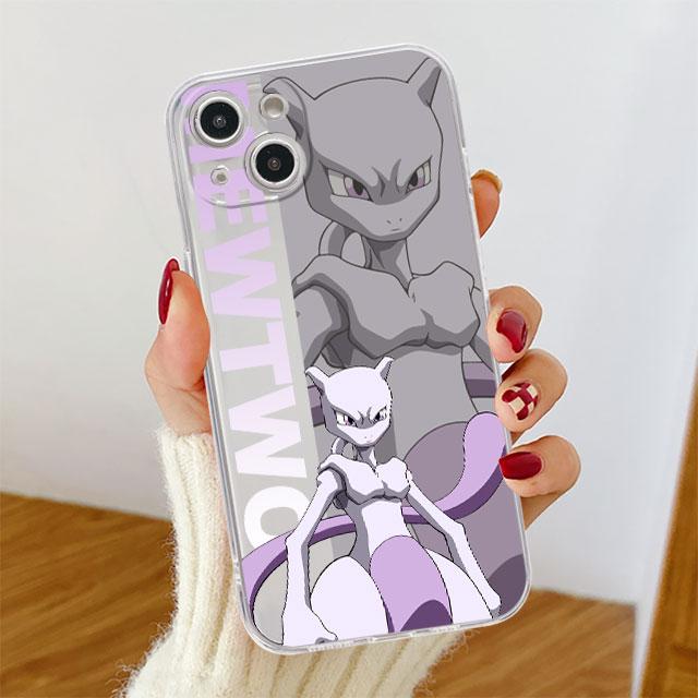 Прозрачный чехол Pokemon Pikachu Gengar для Apple iPhone 14 11 13 12 Pro 7 8 Plus XR X XS Max 6 6S 13Pro, силиконовый чехол для телефона iPhone 14