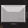 Clipboards Thick File Bag Transparent Waterproof A4 Snap-Type Plastic Information Bag Portfolio Clip Board