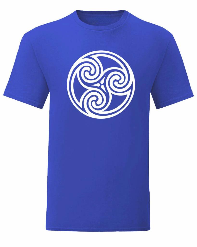 Celtic Triple Spiral Symbo T Shirt New 100 Cotton Short Sleeve ONeck Tshirt Casual Clothing Mens Top