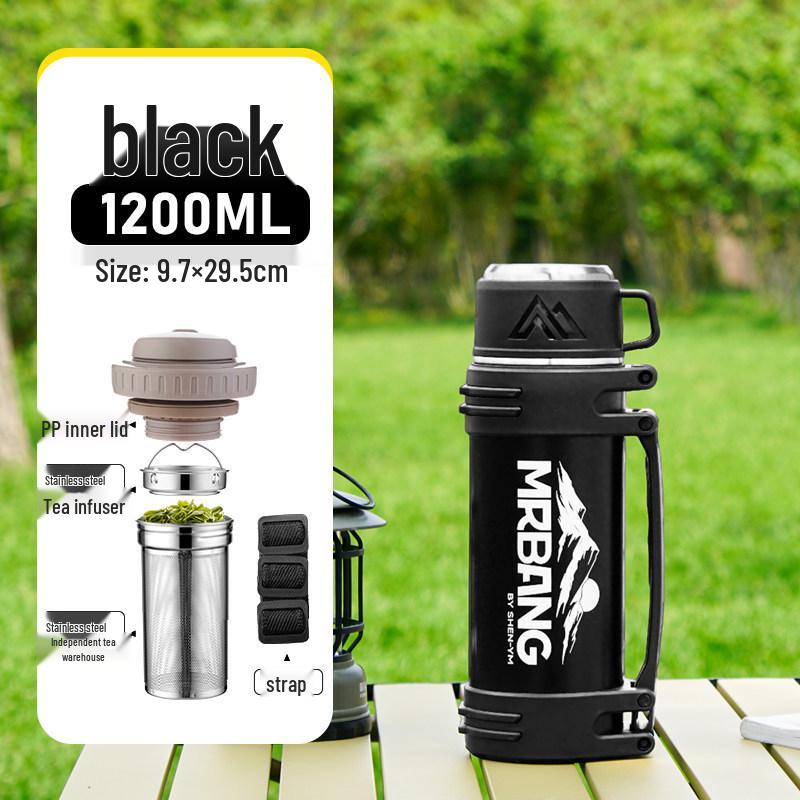 

Large Capacity Stainless Steel Insulated Thermos - Portable Hot Water Bottle for Car and Home 4000ML