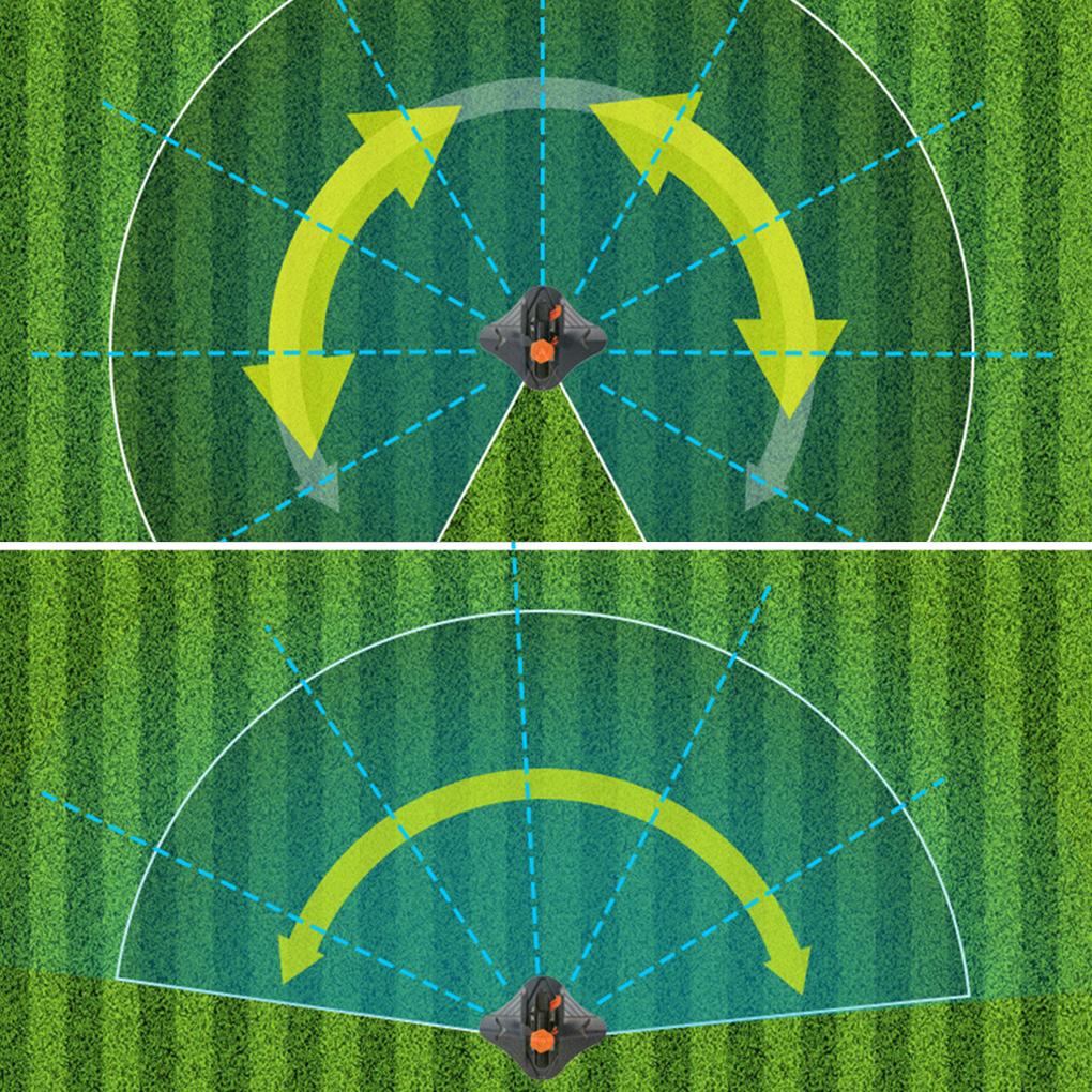 Orange 360 Degree Effortlessly Rotating Orange Rotating Nozzle Watering Made Hose Series New 360 Automatic Sprinkler