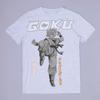 Unisex Retro Casual Cotton Short‑sleeve T‑shirt with Goku and Vegeta Print from Dragon Ball Z, Harajuku Y2K Style T-shirt