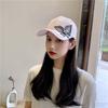 Spring and summer women's lace butterfly rhinestone baseball cap fashion mercerized cap versatile sun hat tide