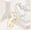 Bracciale da braccio semplice con polsino superiore per donna, Braccialetti geometrici alla moda, Gioielli regolabili