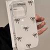 Apple 17 Pro Max Bowknot Phone Case, Compatible with iPhone 16, IMD Design, White Background, Style 15 & 14, Cross-border 13.