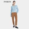 Women's Knitted Long-Sleeve Round-Neck Pullover Sweater