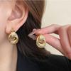 Unique Multi Layer Round Knotted Studs Earrings for Women Fashion Simple Versatile Geometric Earrings Trendy Daily Wear Jewelry