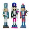 Weihnachts-Nussknacker Figuren, Handgefertigte Holzsoldaten Weihnachtsdekorationen Traditionelle Nussknacker Dekorationen Geschenk