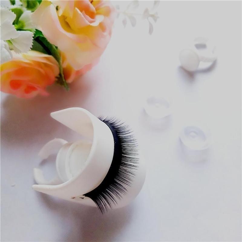 Wonder Lash Signature Eye lash Extension Glue Ring with Eyelash Pallet Set White