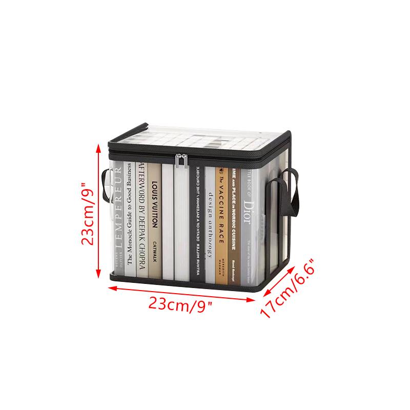 Toys Organization Student Book Storage Bag Large Capacity Foldable Portable Storage Box Transparent Dustproof Waterproof Clothes