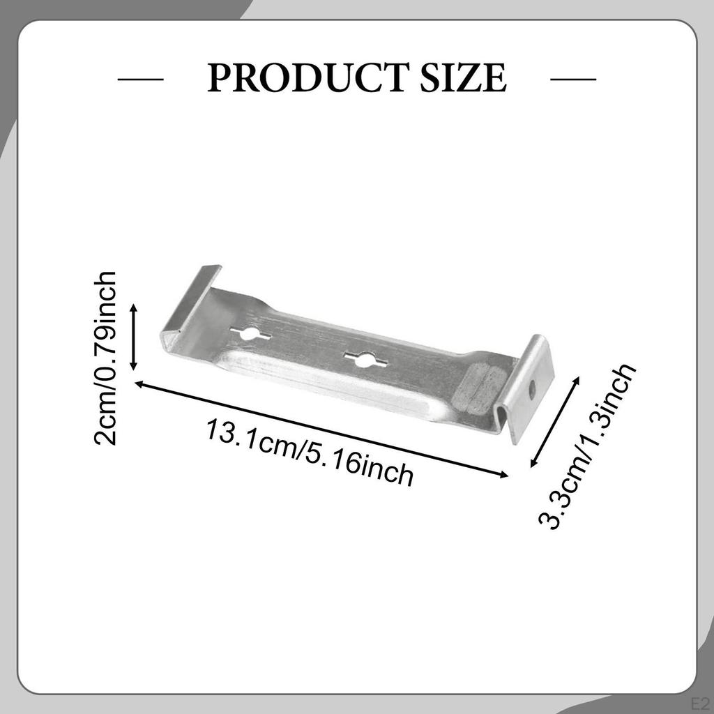 5 Inch Aluminum Roof Gutter Hanger Eavesless Fixing Clip Roofs Drain Hook Strong Eaves