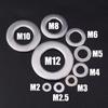 80-360Pcs Stainless Steel Washer Assortment Kits Metal Screw Flat Washers Rings Plain Gaskets Fasteners for Screws Bolts M2-M12