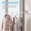 Telescopic Retractable Clothesline Wall Mounted Drying Rope Hanger Space-Saving for Indoor Outdoor Bathroom Balcony Laundry Drying Use