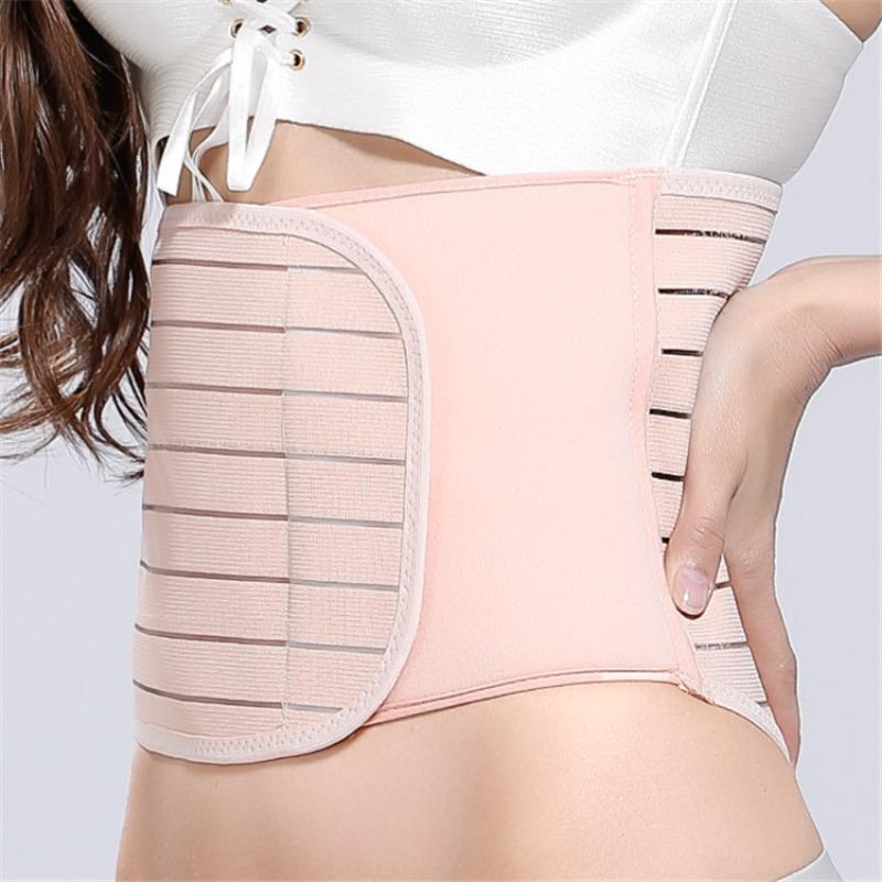 Postpartum Strap Belly Band Breathable Adjustable Size Support with Boning for Tummy and Stomach Control
