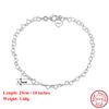 Effie Queen Authentic 925 Silver 14k Gold Heart Shaped Chain Anklet Romantic Jewelry for Women Birthdays Valentine's Gift SA10
