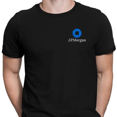 JP Morgan Graphic Tee Black Shirt Logo For Fan Gift Unisex