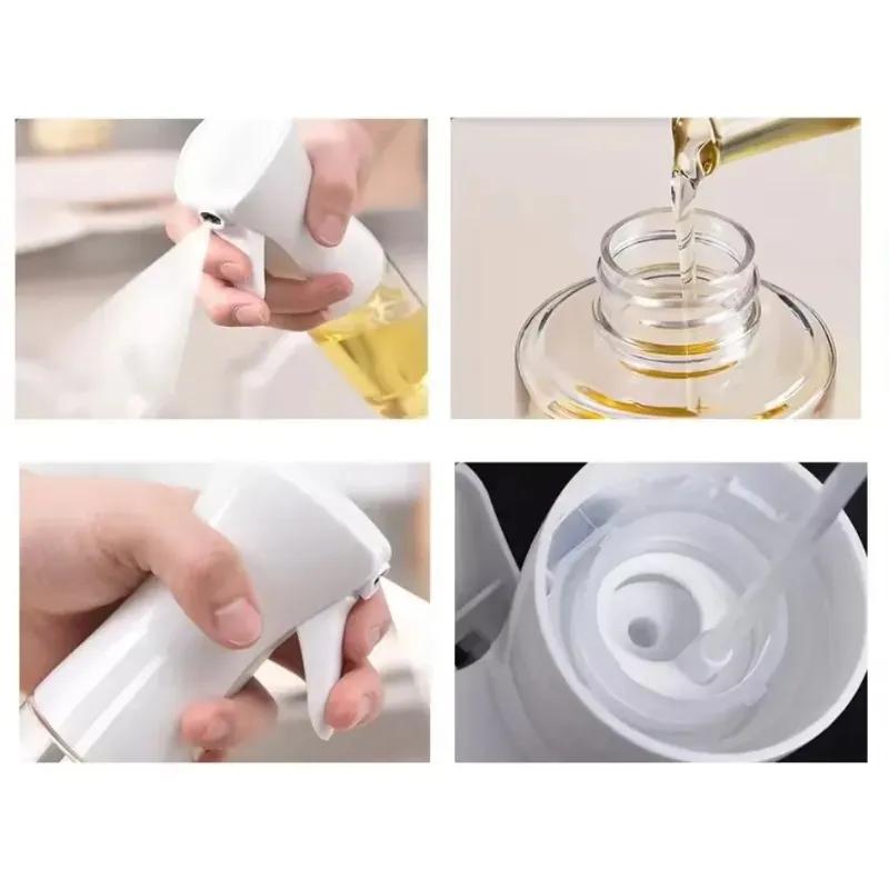 2025 NEW NEW 1pcs 200ml Oil Spray Bottle Kitchen BBQ Cooking Olive Oil Dispenser Camping Baking Empty Vinegar Soy Sauce Sprayer for Oil