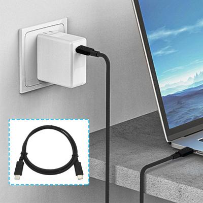 USB C To Type C Tablet Data Cable PVC Type C To Male Charging Cord 30cm/100cm Heat-resistance for Powerbank Earphones Watches