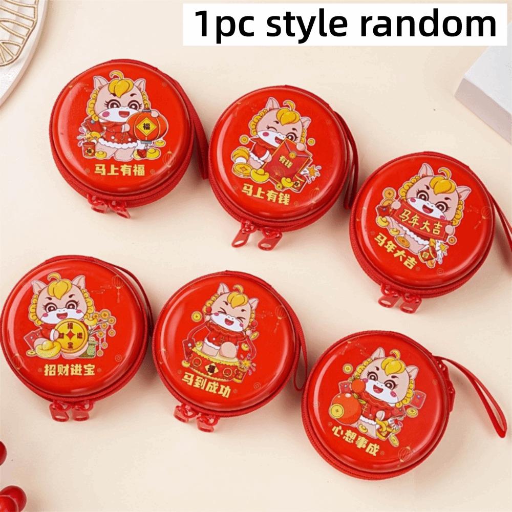 New Cartoon Christmas Coin Purse Santa Claus Tin Box Phone Keychain Pendant Snowman Cartoon Storage Box New Year