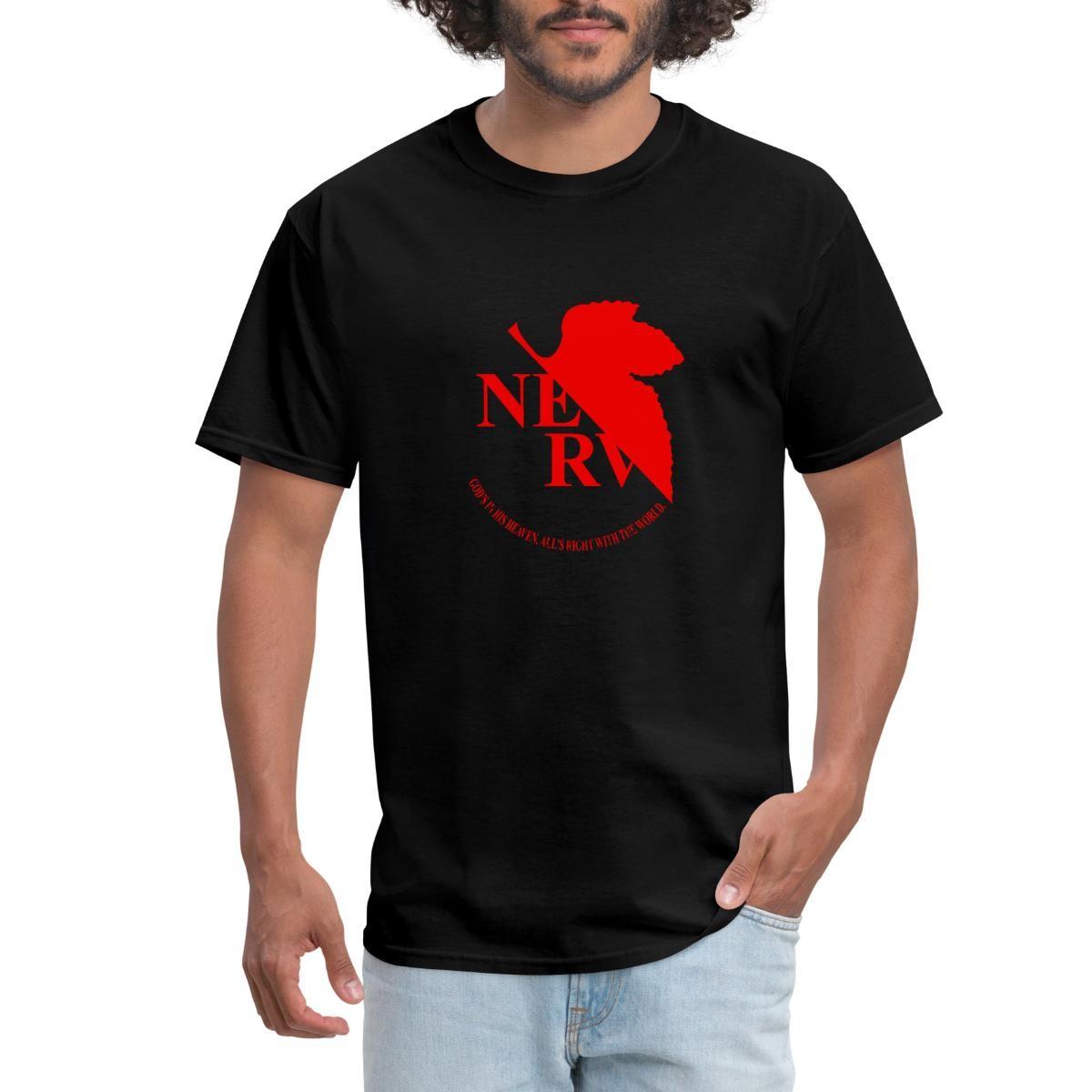 Nerv Logo Evangelion Anime Men s T-Shirt M