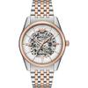 Antonio White Stainless Steel Bicolor Rose Men's Automatic Skeleton Watch AR60092