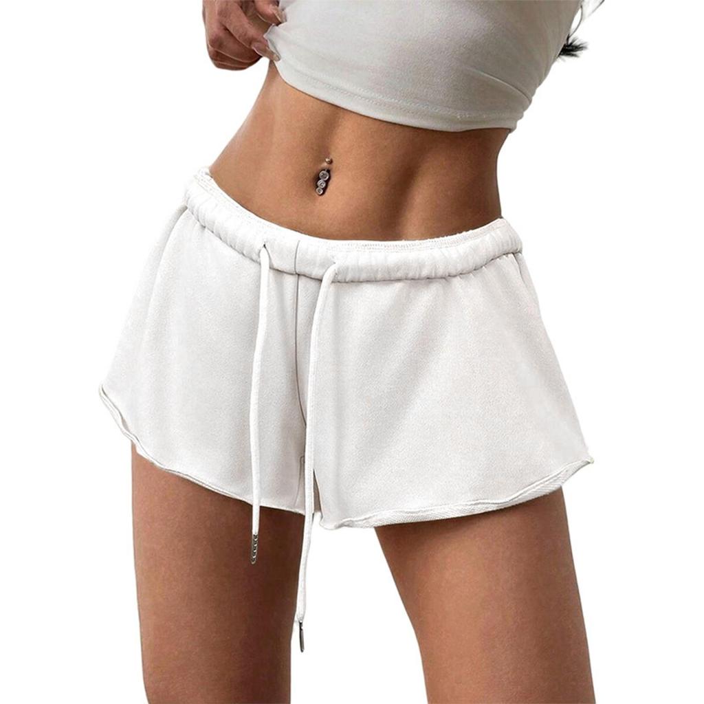 Women's Casual, Loose, -color, Pocketless Shorts