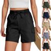 Casual Formal Outdoor Hiking Fashion Shorts Women High Waist Summer Cargo
