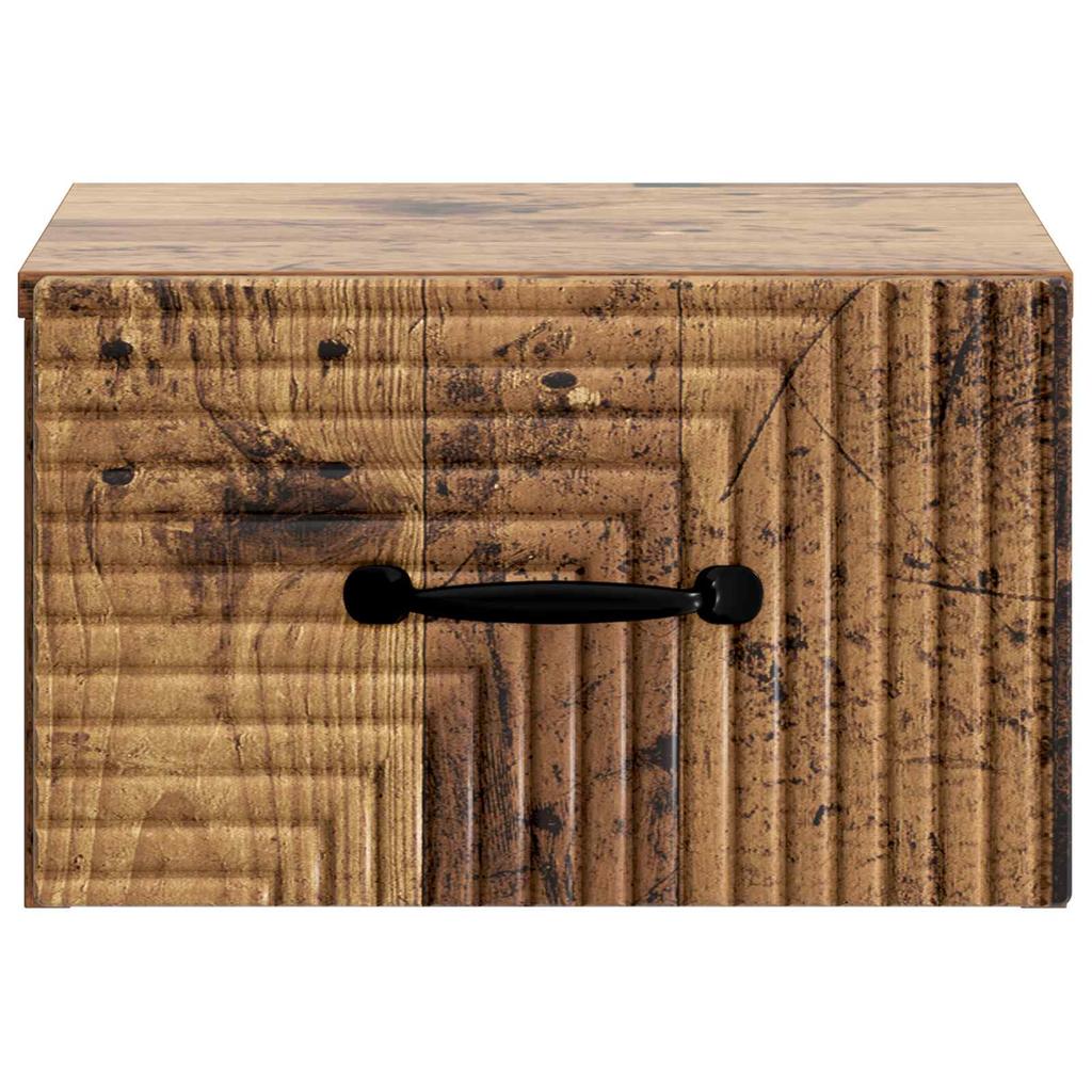 Wall Mounted Nightstand 2 pcs Reclaimed Wood Look 34.5 x 33 x 20 cm