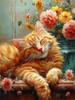 Full Square/Round 5D Diamond Painting Cat Sunflower Home Decor Embroidery Mosaic Animal Wall Art