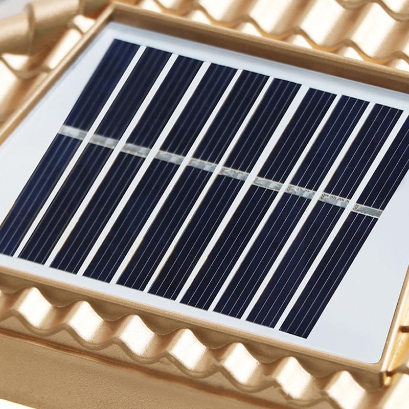 Solar Stigma Lamp Led Waterproof Outdoor Courtyard Doorstack Garden Fence Decor Villa Gate Pillar Wall Lamp Landscape