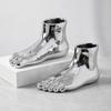 2 Pieces Human Foot Vase Sculptural FootShaped Reflective for Beverage Cabinet, Bedside Table,