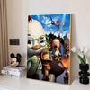 Disney Diamond Painting Chicken The Four Eyed Poster Illustration 5D DIY Full Round Diamond Mosaic Cartoon Embroidery Art Painting Home Decoration