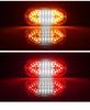 DXZ Ultra-thin 20 LED Truck Side Marker Strobe Lights, DC12-24V Warning Signal Flashing Lights