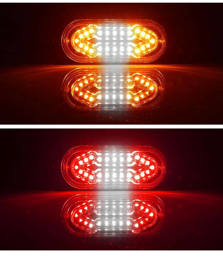 DXZ Ultra-thin 20 LED Truck Side Marker Strobe Lights, DC12-24V Warning Signal Flashing Lights