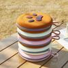 Collapsible Double Cat Feeding Bowl Multi-color Feeder Dish Bowl Pet Silicone Foldable Bowl  Travel