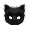 Plush Fox Cosplay Mask, Fluffy Fox Tail, Cosplay Costumes Props, Fuzzy Fox Mask for Costume Party Anime Convention
